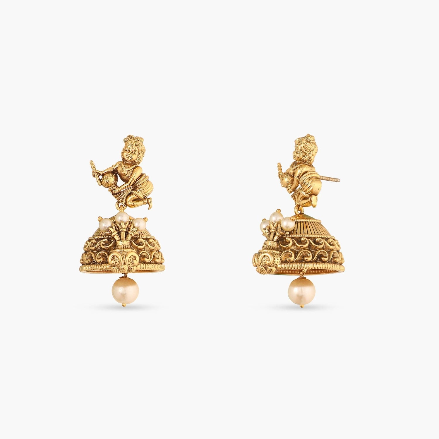 Pendants Gopala Nakshi Antique Silver Pendant Set