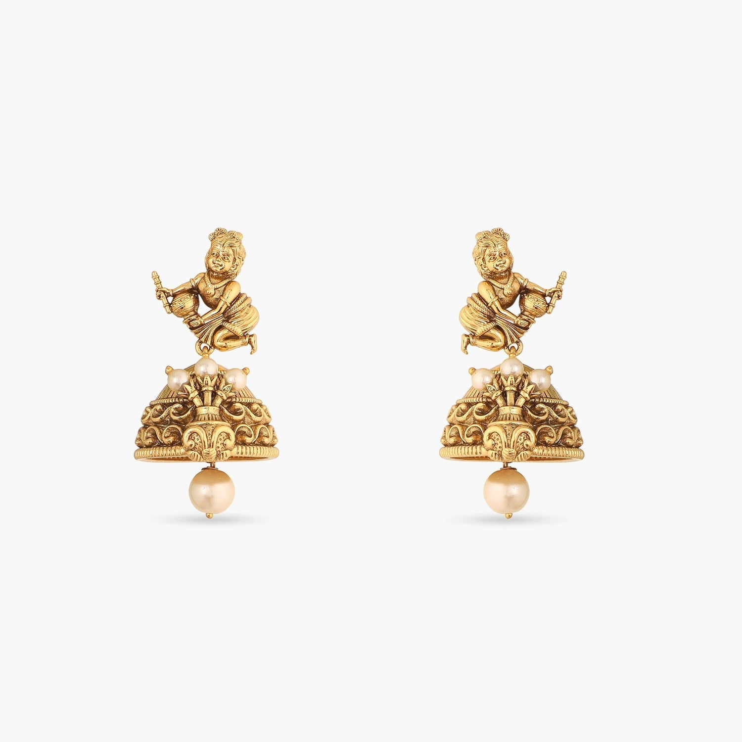 Pendants Gopala Nakshi Antique Silver Pendant Set