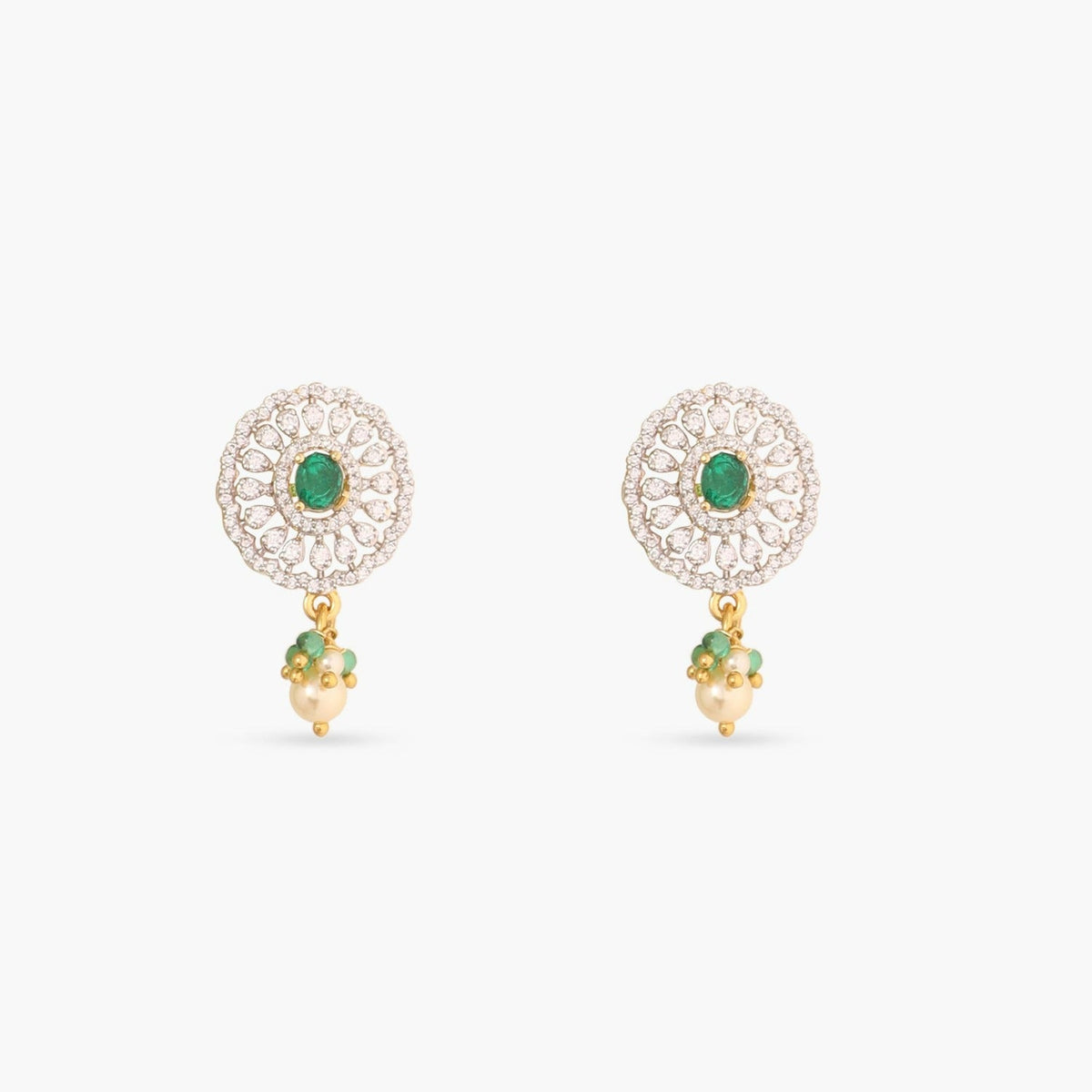 Pendants Malini CZ Silver Pendant Set