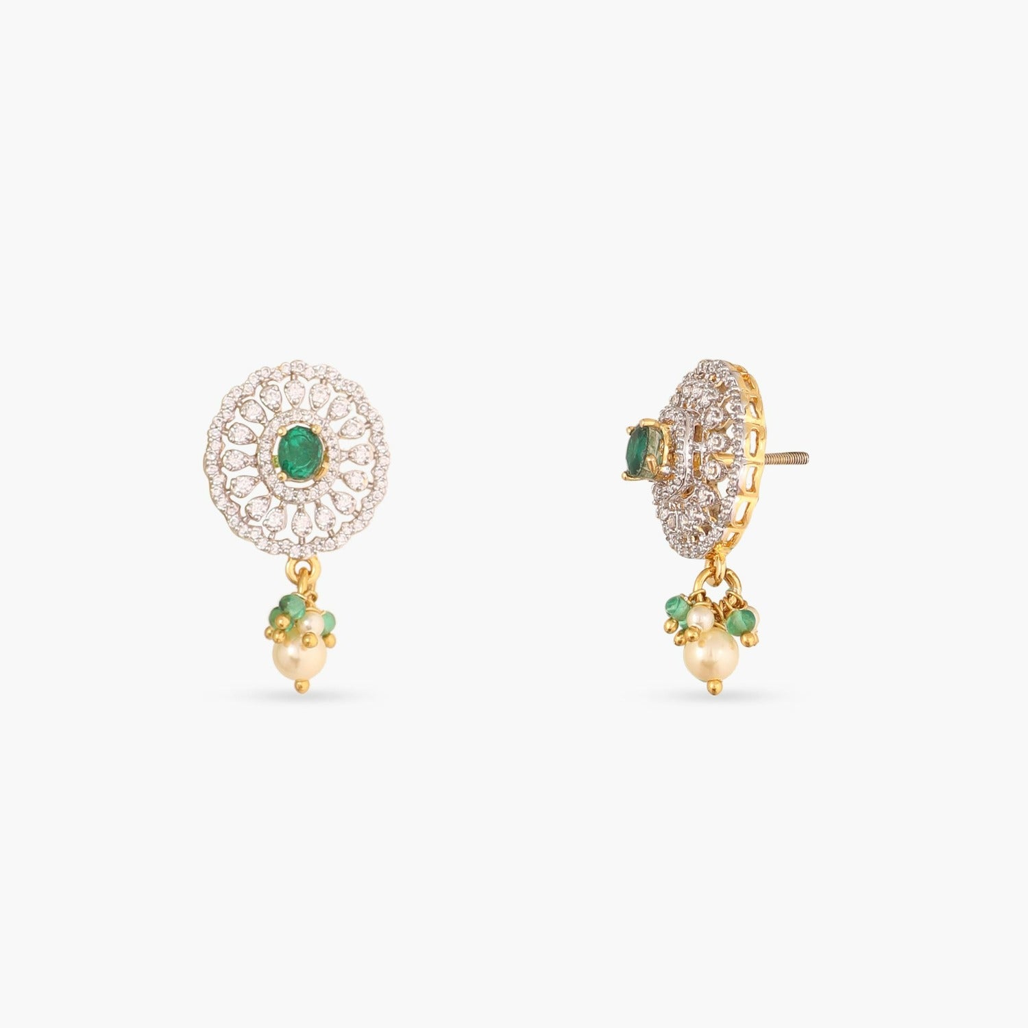 Pendants Malini CZ Silver Pendant Set