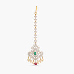 Hair Accessories Malini CZ Silver Maang Tikka