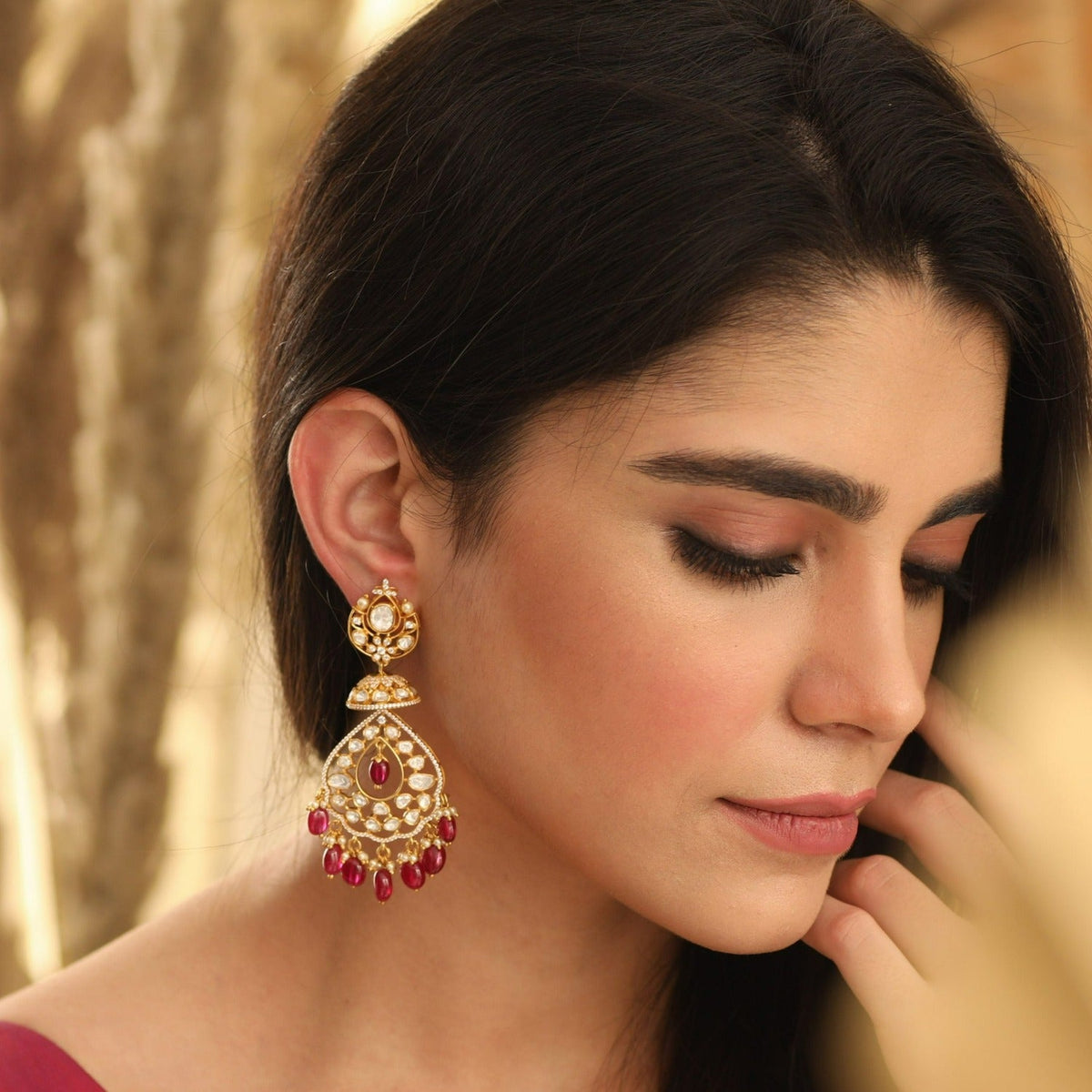 Earrings Classic Three Layer Moissanite Silver Drop Earrings