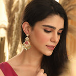 Earrings Flare Floral Moissanite Silver Drop Earrings