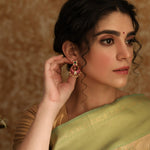 Earrings Jui Kempu Jadau Silver Chandbali Earrings