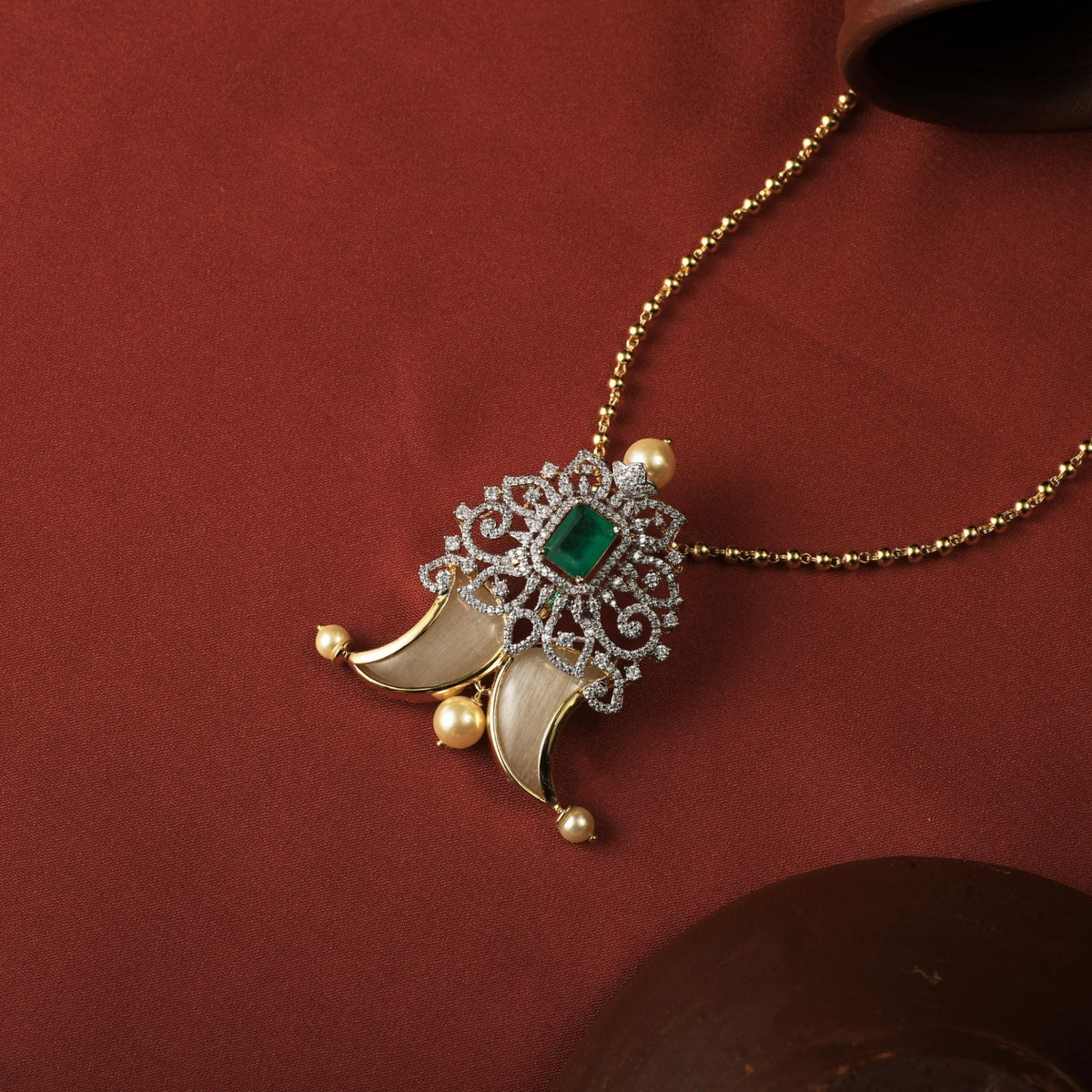 Iris CZ Silver Pendant