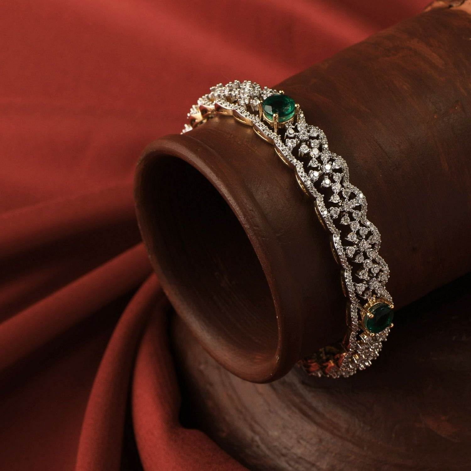 Bangles Nerya CZ Silver Bangles