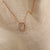 Letter O Alphabet Rose-Gold Plated Silver Necklace