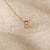 Letter B Alphabet Gold Plated Silver Necklace