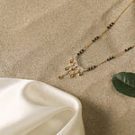 Necklaces Dazzle Drops CZ Silver Mangalsutra