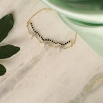 Bracelet Floral Layered CZ Silver Mangalsutra Bracelet