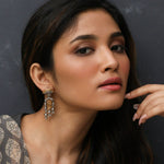 Earrings Glow Oxidized Silver Jhumki Earrings