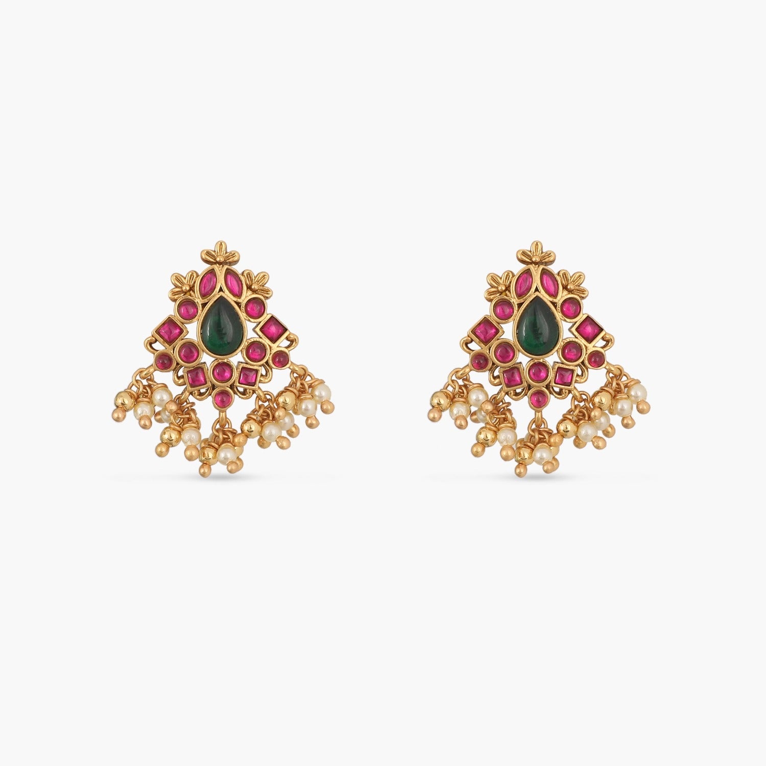 Earrings Shrinika Kempu Jadau Silver Earrings
