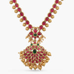 Necklaces Driva Kempu Jadau Silver Necklace