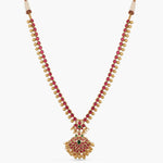 Necklaces Driva Kempu Jadau Silver Necklace