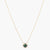 Malachite Geometric Round Charm Necklace