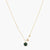 Malachite Classic Round Charm Silver Necklace