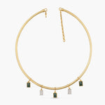 Malachite Statement Silver Hasli Necklace