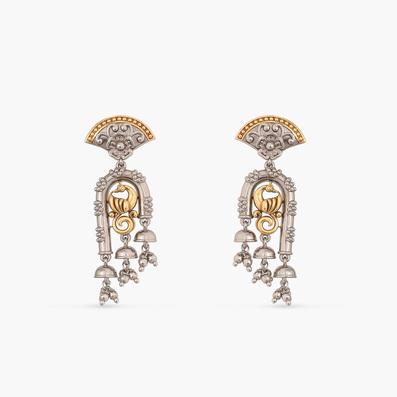 Earrings Glow Oxidized Silver Jhumki Earrings