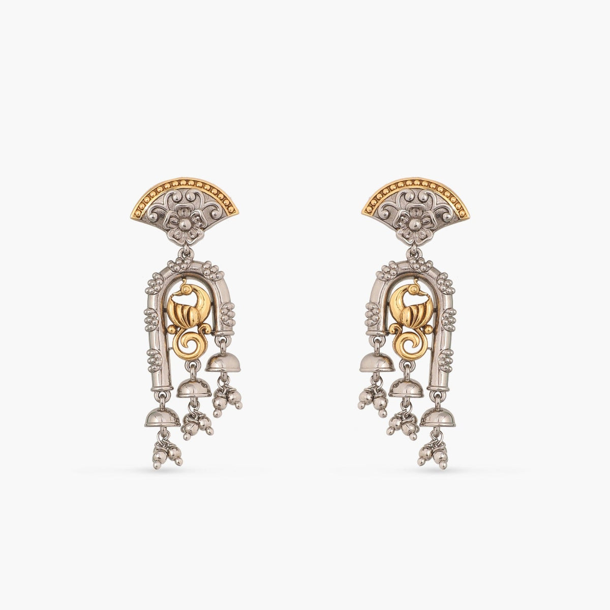 Earrings Glow Oxidized Silver Jhumki Earrings