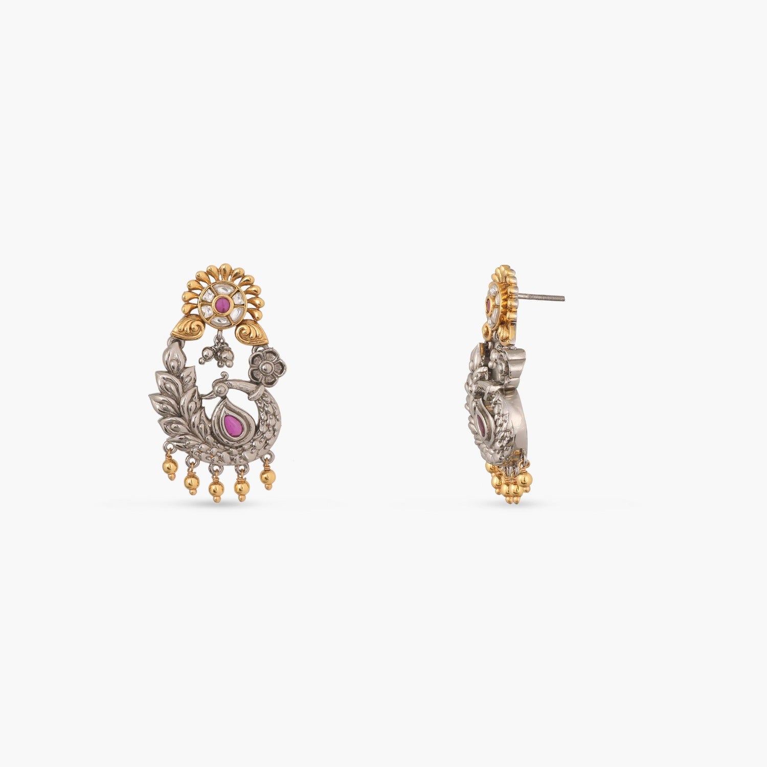 Earrings Elegance Oxidized Silver Drop Earrings