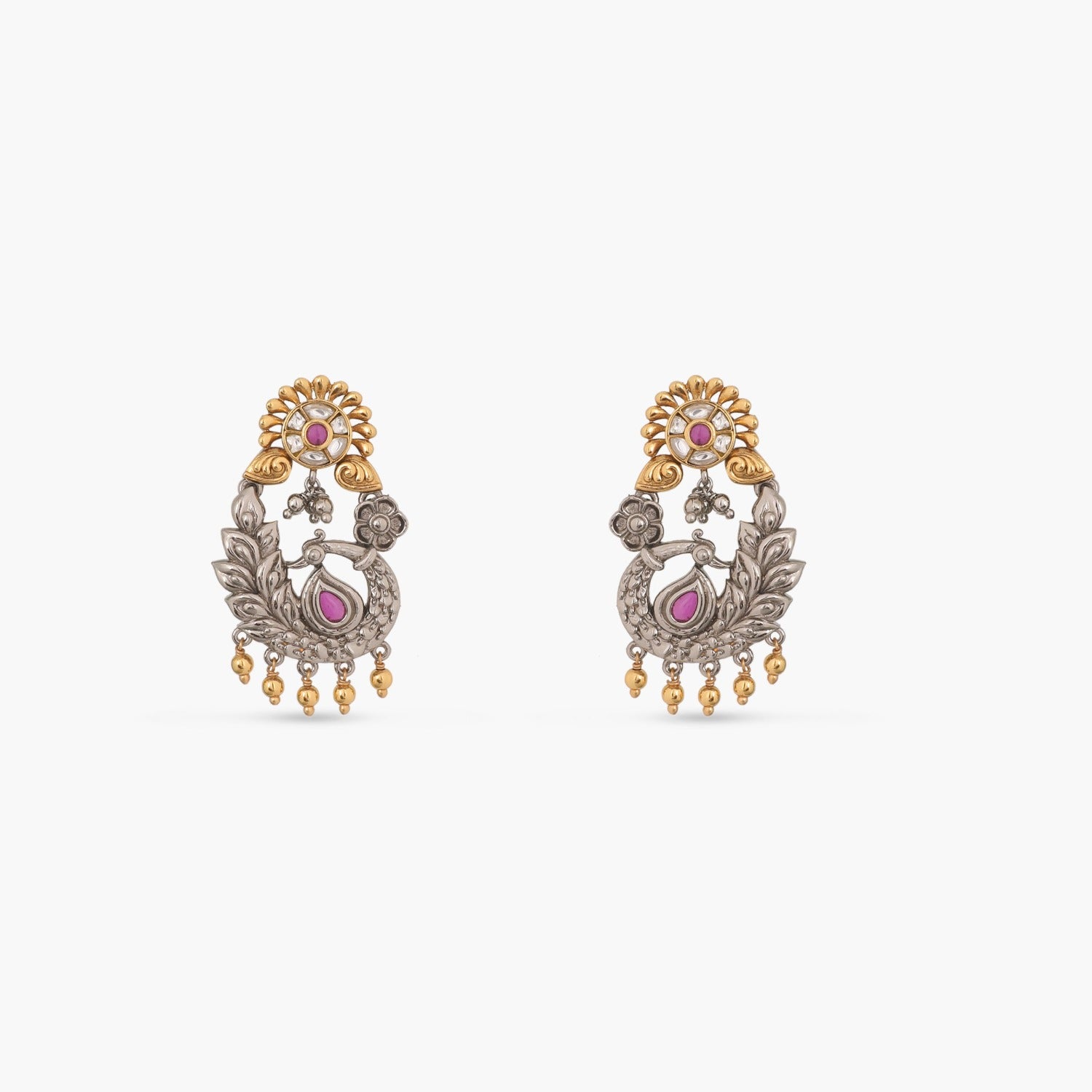 Earrings Elegance Oxidized Silver Drop Earrings