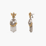 Earrings Bouquet Oxidized Silver Drop Earrings