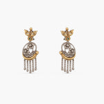 Earrings Bouquet Oxidized Silver Drop Earrings