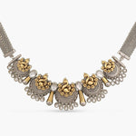 Necklaces Peacock Classic Oxidized Silver Choker