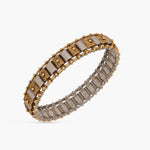 Bangles Geometric Oxidized Silver Bangles