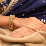 Bangle Swara Floral Filigree Silver Bangle