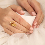 Finger Ring Baroque Dreamy Moissanite Silver Ring