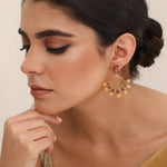 Earrings Matsya Statement Silver Dangle Earrings
