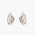Classic CZ Delicate Silver Huggie Hoop  Earrings