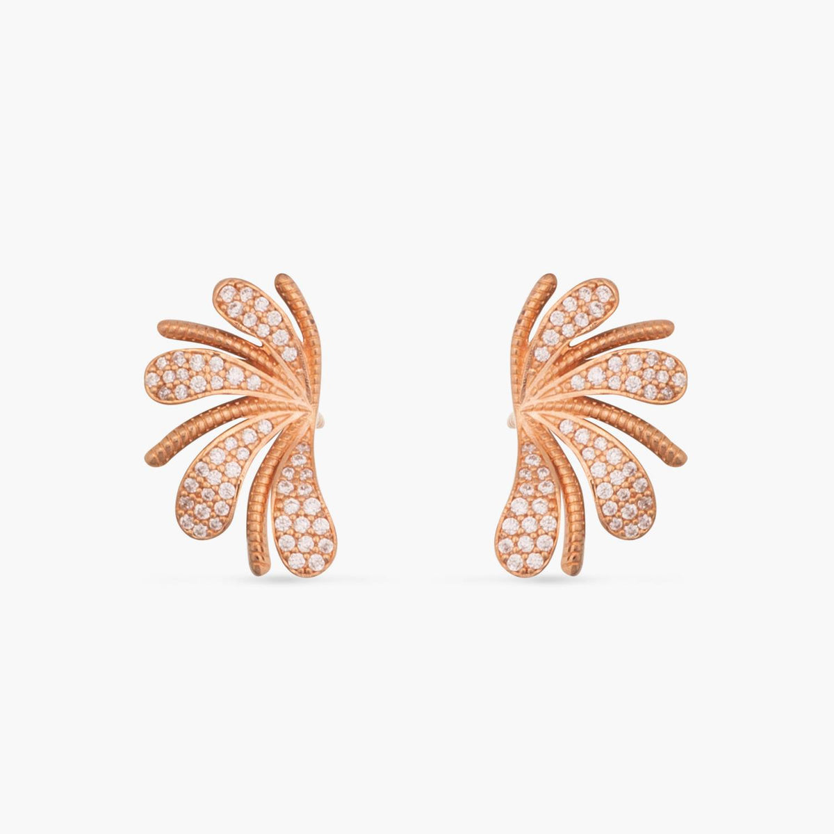 Bloom Classic CZ Delicate Silver Stud Earrings