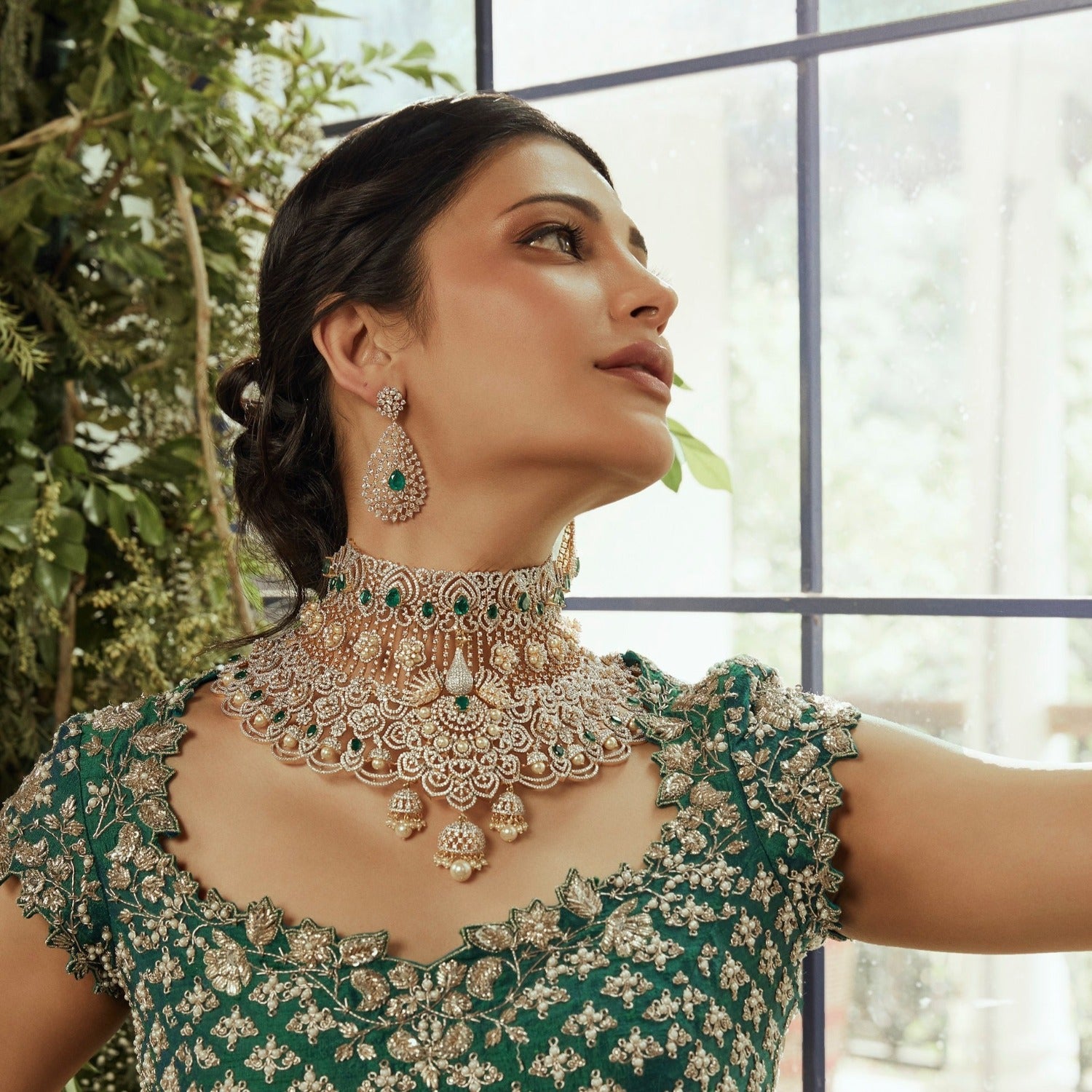 Earrings Rasika Dazzling Silver CZ Earrings