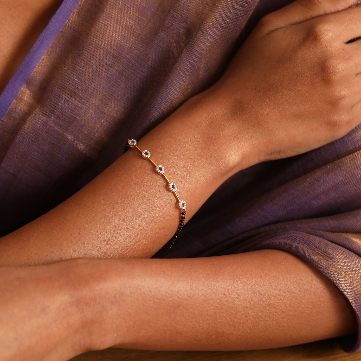 Buy Starry Nazariya Bracelets for Babies in Gold Plated 925 Silver (Set of  2) Online in India | Zariin