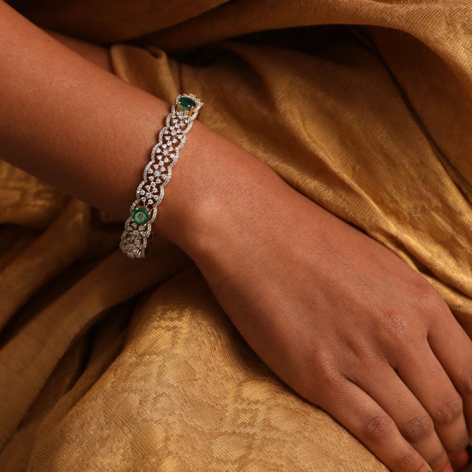 Bangles Nerya CZ Silver Bangles