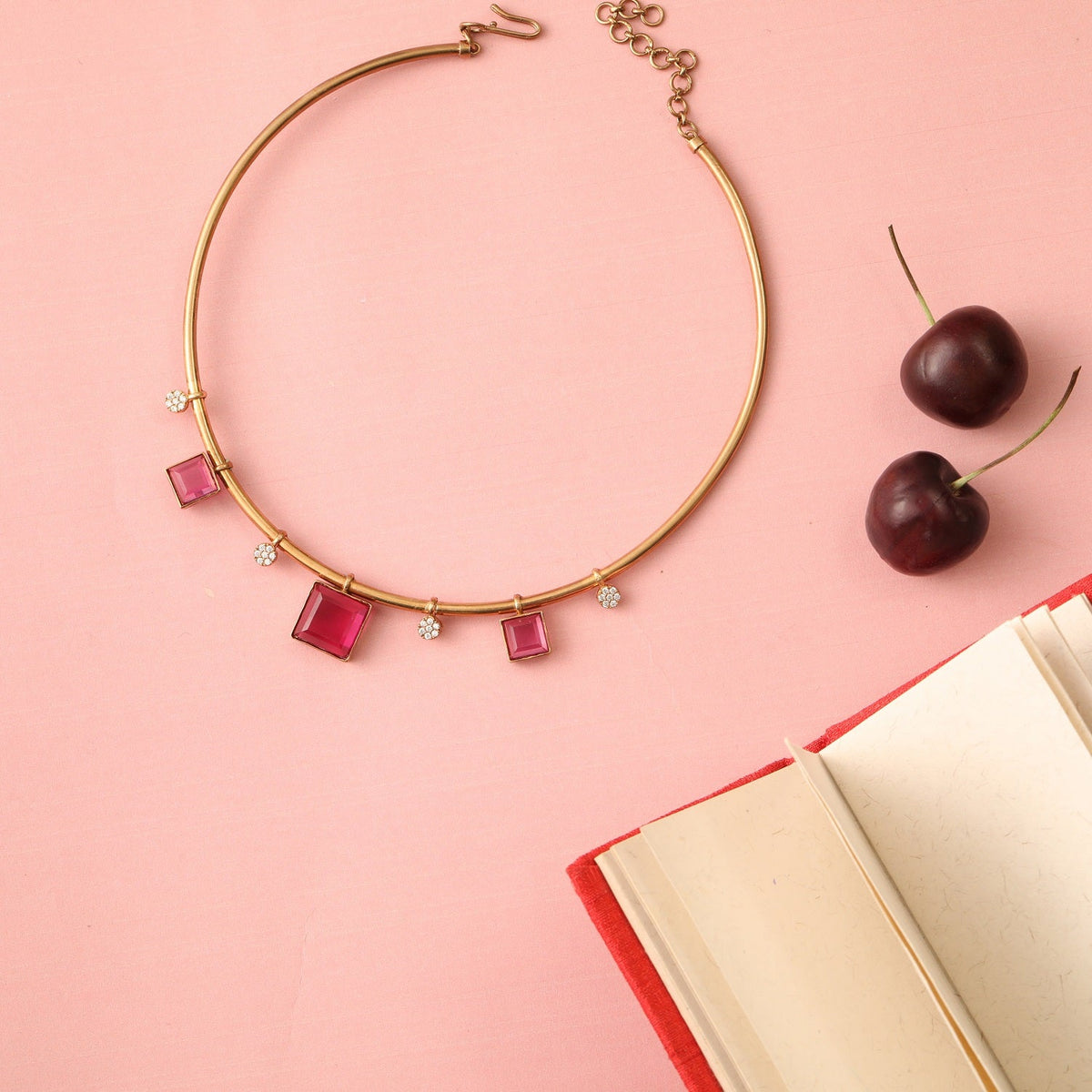 Necklaces By Your Side CZ Cuff Silver Necklace