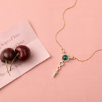 Necklaces Forever CZ Statement Silver Charm Necklace
