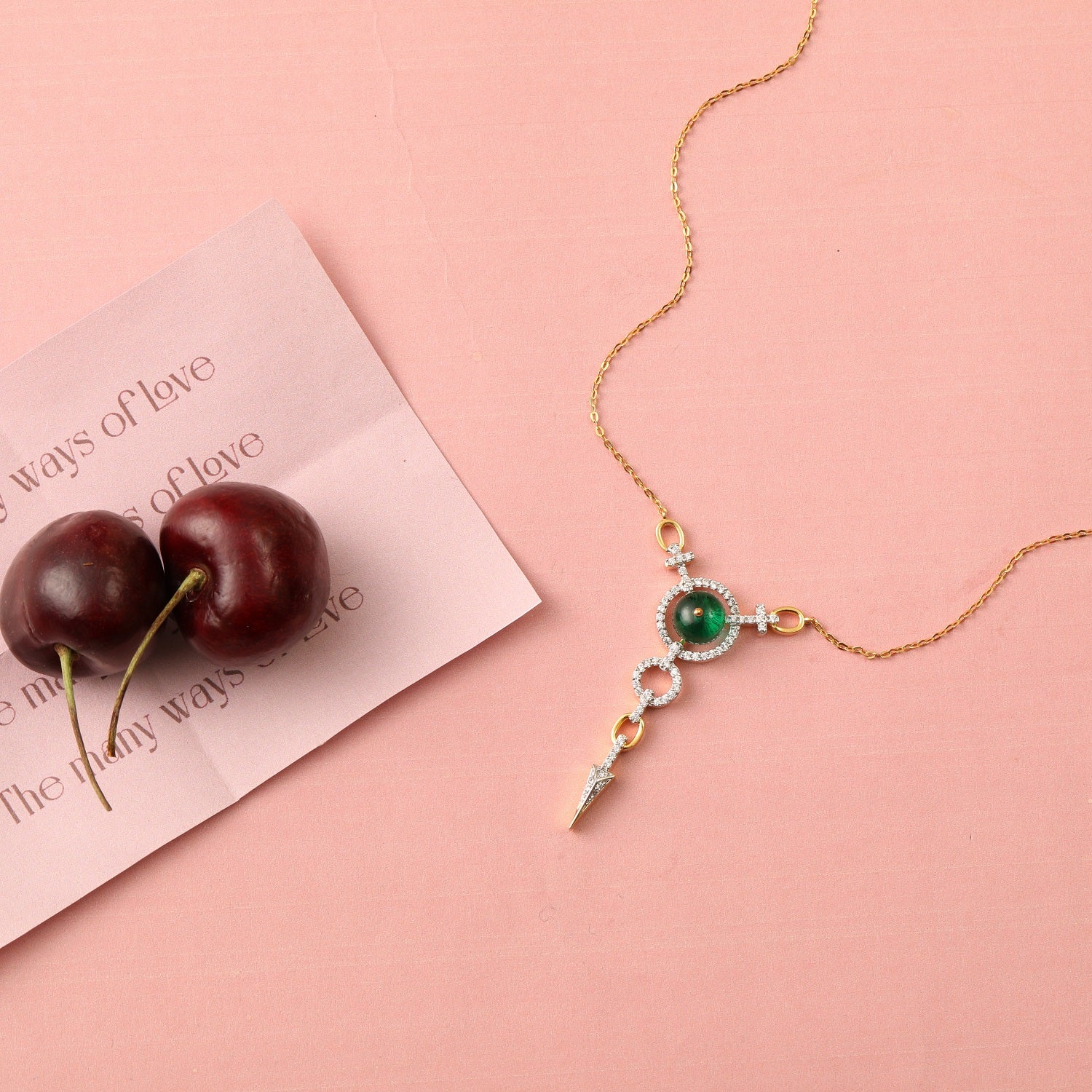 Necklaces Forever CZ Statement Silver Charm Necklace