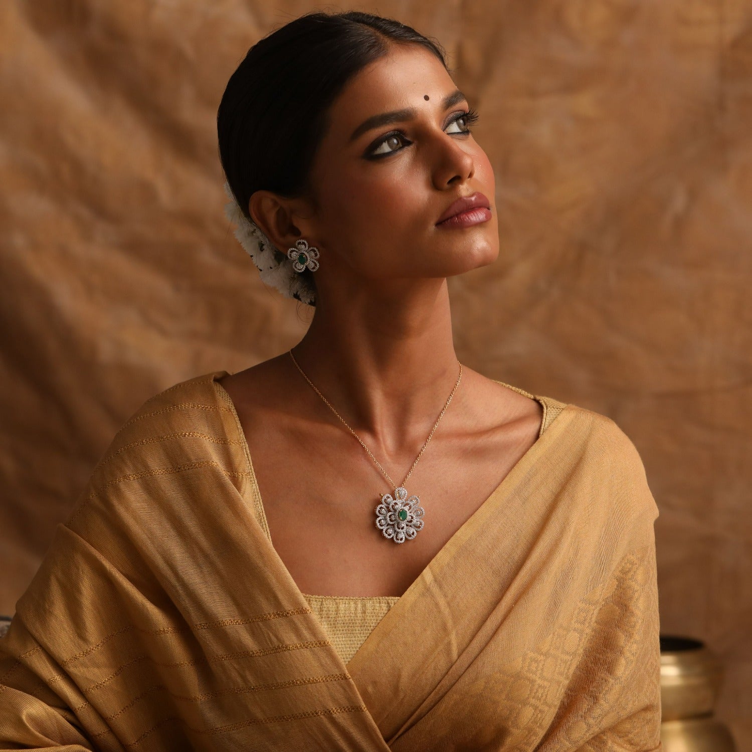 Pendants Ginia CZ Silver Pendant Set