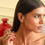 Earrings Forever CZ Statement Silver Hoop Earrings
