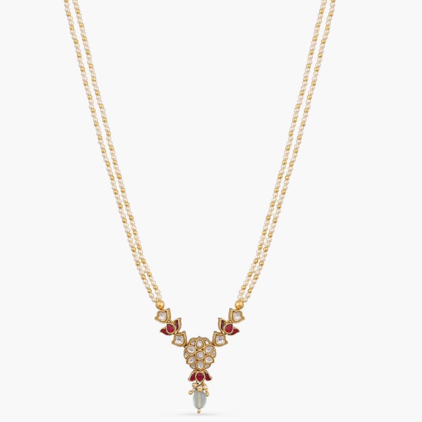 Necklaces Suchita Jadau Silver Pendant Necklace