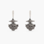 Enya Tribal Silver Drop Earrings