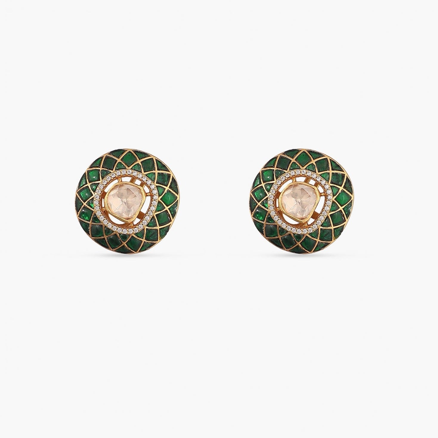 Earrings Firdos Moissanite Silver Studs
