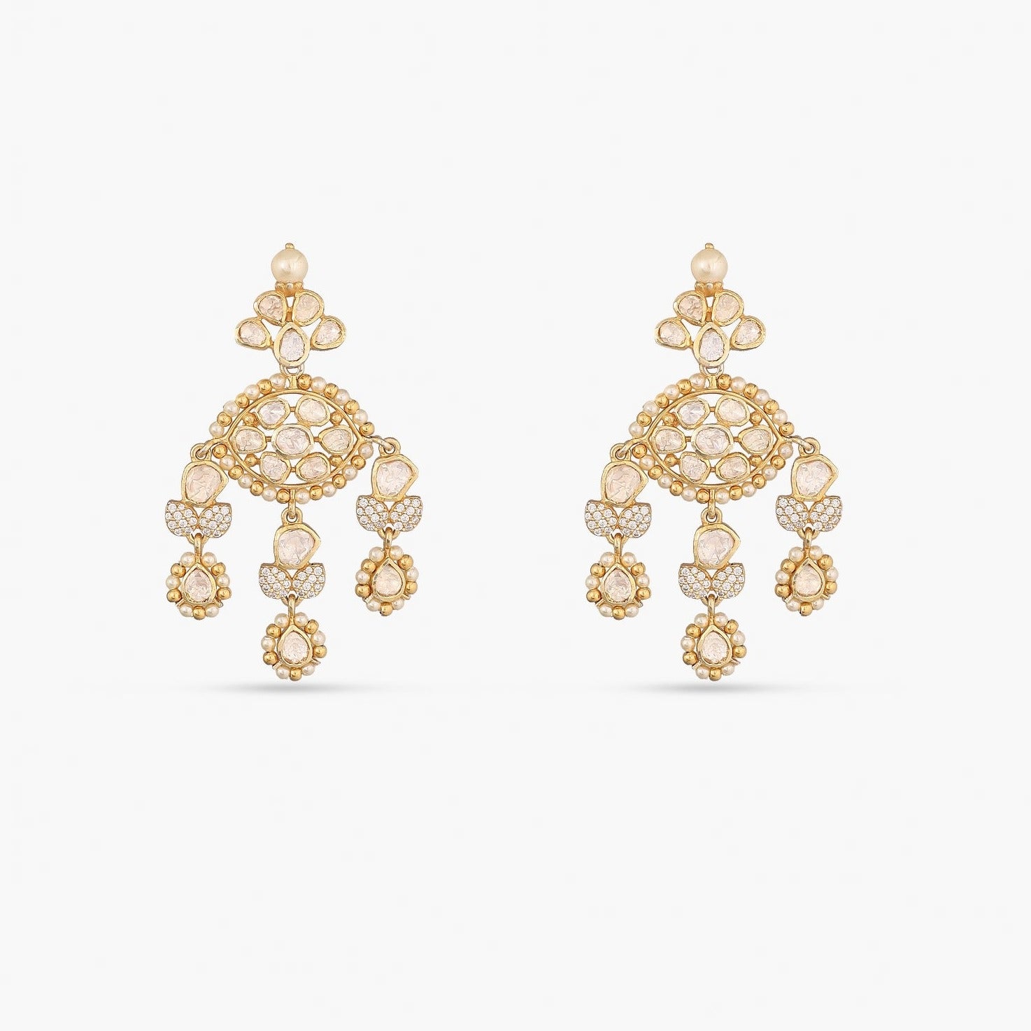 Earrings Haya CZ Silver Drop Earrings