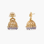 Earrings Morni Moissanite Silver Jhumkis