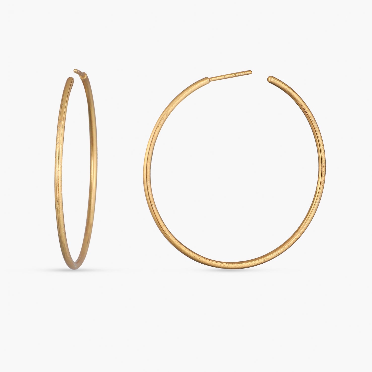 Oversize Silver Hoop Earrings