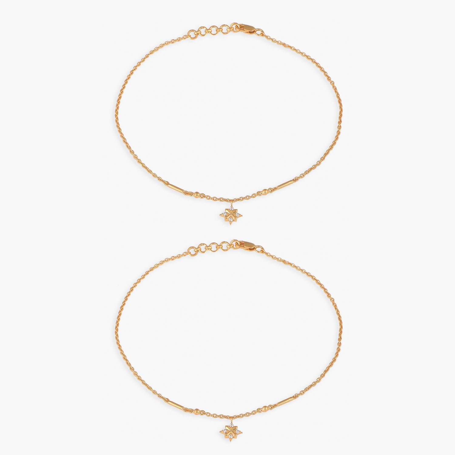 Anklets Star Delicate Silver Anklets