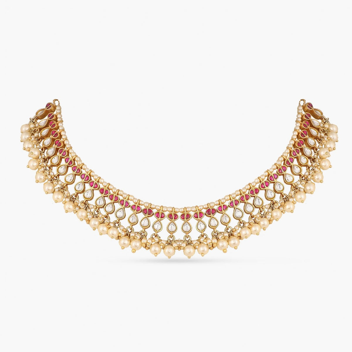 Shvaas Jadau Silver Choker Necklace